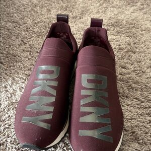 DKNY Maroon Slip-On Shoes